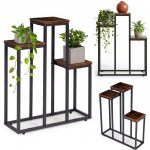 MODERNHOME Stojan na květiny EVELIN 67 x 52 cm hnědý/černý – Zboží Dáma