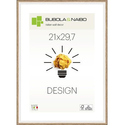 Rámeček dřevěný 21x29,7cm, dub bílý – Zboží Mobilmania