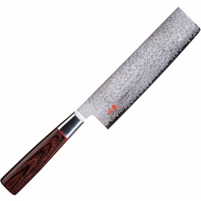 Suncraft Nakiri japonský damaškový kuchařský nůž Pakkawood 16,5 cm