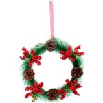 Chomik Vánoční ozdoba - Věnec s šiškami 20 cm – Zbozi.Blesk.cz