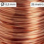 Drát měděný nelakovaný 0,3 mm – Zboží Dáma