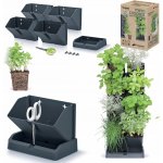 Prosperplast MINI CASCADE IO1W200S433 Vertikální květináče s nůžkami na bylinky antracit – Zboží Dáma