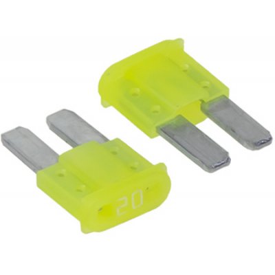Pojistka nožová MICRO2 20A, 10 ks – Zboží Mobilmania