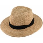 Fedora Raffia slaměný béžový klobouk Bestseller – Zboží Dáma