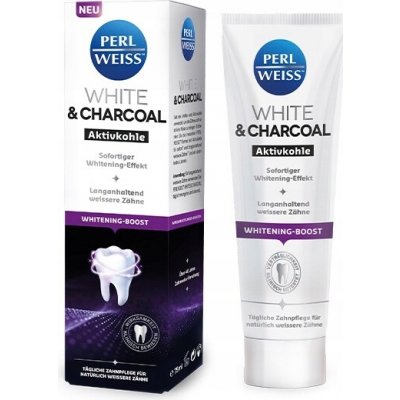 Perlweiss White & Charcoal pro nádherně bílé zuby 75 ml – Hledejceny.cz