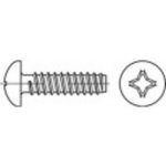 TOOLCRAFT 1068141 čočkové šrouby do plechu 3.9 mm 9.5 mm křížová drážka Philips DIN 7981 nerezová ocel A2 1000 ks