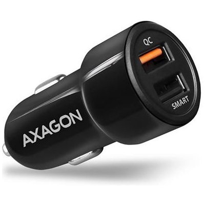 AXAGON PWC-QC5, QUICK a SMART nabíječka do auta, 2x port QC3.0/AFC/FCP + 5V-2.6A, 31.5W