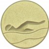 Emblémy Emblém plavání zlato 25 mm