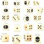 Kostky Warhammer Dice Cube 20 ks šestistěnné černé – Zboží Živě