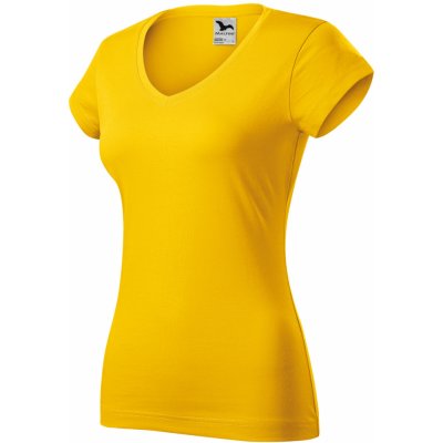 Malfini Fit V-neck 162 žlutá – Zboží Mobilmania