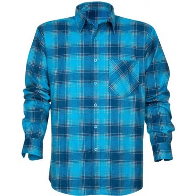 Urban Flanelová košile modrá – Zboží Mobilmania
