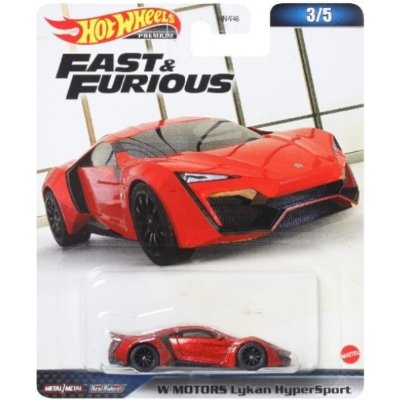 Toys Hot Wheels Premium Car Fast and Furious W Motors Lykan Hypersport