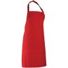 Zástěra Premier Workwear Klasická zástěra za krk PR150 Red Pantone 200 72x86cm