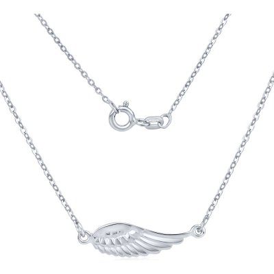 SILVEGO Stříbrný s přívěskem andělské křídlo SMJN13FC4ZT – Zboží Mobilmania