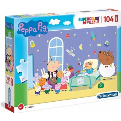 Clementoni 23735 Supercolor Prasárko Peppa 104 dílků – Zbozi.Blesk.cz