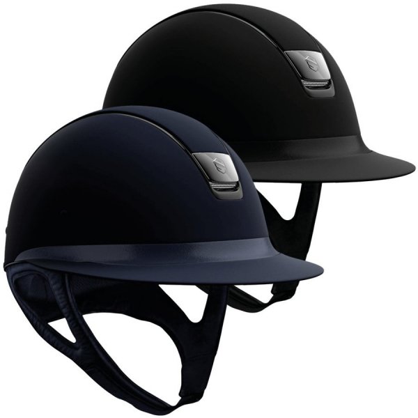 Jezdecká helma Samshield Jezdecká helma Miss Shield Shadowmatt chrome black 2.0 tmavě modrá