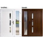 Soft Venus Sklo Nisip Zlatý dub/bílá 200 cm – Hledejceny.cz