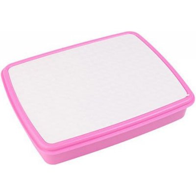 Plastový box s přihrádkami 23 x 18 x 4 cm - růžová sublimace termotransfer – Sleviste.cz