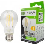 Ecolight LED žárovka filament E27 8W teplá bílá – Hledejceny.cz