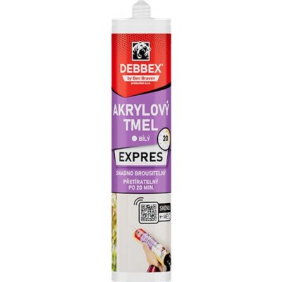 Debbex 20102EXP Akrylový tmel EXPRES 280 ml bílá – HobbyKompas.cz