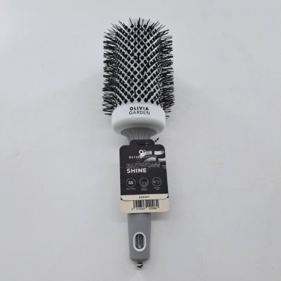 Olivia Garden Expert Blowout Shine White&Grey foukací kartáč 55 mm – Sleviste.cz