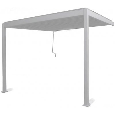 Gutroof Terasová pergola ke stěně 3x3 Premium Wall bílá – Zboží Dáma