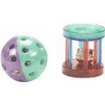 Trixie Plastový míček/klec s rolničkou 4,5cm/4cm dóza 60ks – Zboží Mobilmania