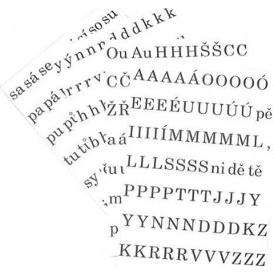 Karton P P Papírová vystřihovací abeceda – Zboží Dáma