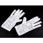 Společenské rukavice krajkové, velké, 2 bílá – Zboží Dáma Společenské rukavice krajkové, velké, 2 bílá – Zboží Dáma