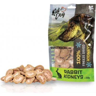 KidDog SUPER PREMIUM 100% králičí ledvinky sušené mrazem 50 g – Zboží Mobilmania