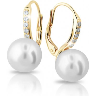 Cutie Jewellery zlaté s pravými perlami a zirkony Z6432-3122-50-10-X-1 – Hledejceny.cz