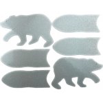 ShamanRacing Samolepky reflexní set hroch 6 ks stříbrná – Zboží Mobilmania