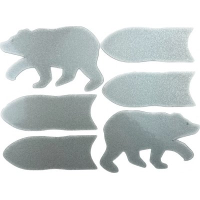 ShamanRacing Samolepky reflexní set hroch 6 ks stříbrná – Zboží Mobilmania