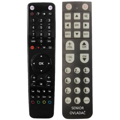 Dálkový ovladač Emerx Náhradní pro Set-top box pro O2 TV IP4.tv EVO4-T pro seniory – Zboží Živě