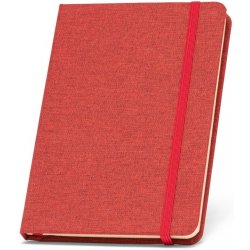 BOYD Zápisník A5 s linkovanými listy Červená