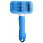 Camerazar Samočisticí obdélníkový kartáč na srst pro kočky a psy s protiskluzovou gumovou rukojetí 10 cm x 18 cm – Zboží Mobilmania