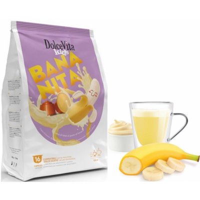 Dolce Vita Italfoods BANÁNOVÉ Mléko do Dolce Gusto 16 ks – Zboží Dáma