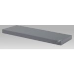 Autronic Polička nástěnná 60 cm, MDF, barva šedý vysoký lesk P-001 GREY – Zboží Dáma