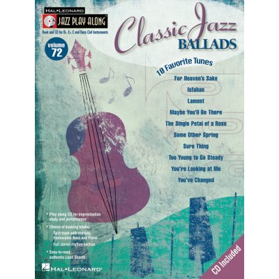 Classic Jazz Ballads Jazz Play-Along Volume 72 noty pro nstroje v ladn C 1000748