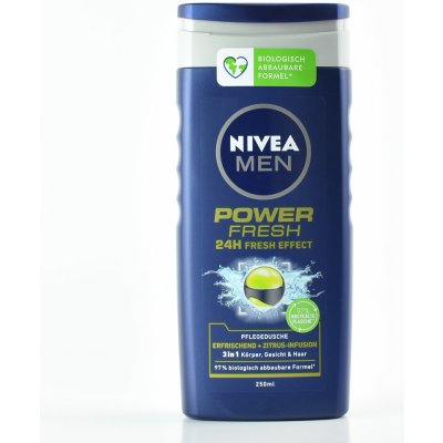 Nivea Men Power Fresh sprchový gel 250 ml – Zboží Mobilmania