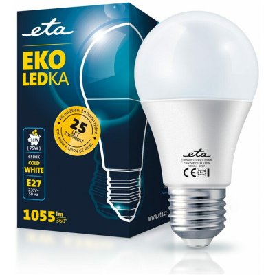 ETA žárovka LED EKO LEDka klasik 11W, E27, studená bílá – Hledejceny.cz