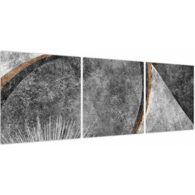 Obraz - Abstrakce v betonu, třídílný 120x40 cm – Hledejceny.cz