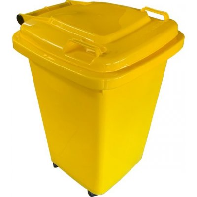 Max D50WY popelnice 50 l žlutá s kolečky – Zboží Mobilmania