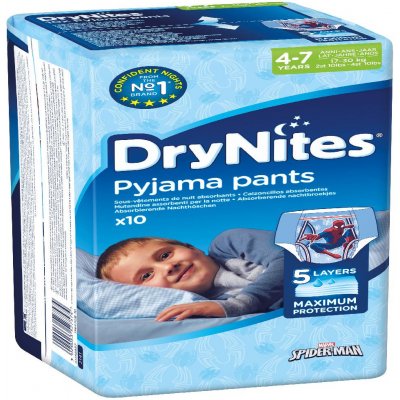 Huggies Dry nites absorbční kalhotky 4-7 let/boys/17-30 kg 10 ks – Hledejceny.cz