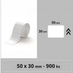 Niimbot 1EA01204102 50 x 30 mm 900 ks bílé samolepicí štítky – Zboží Dáma