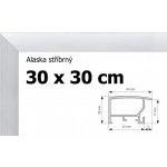 BFHM Alaska hliníkový rám 30x30 cm stříbrný – Zboží Mobilmania