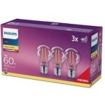 Philips klasik, 7W, E27, teplá bílá 3ks – Hledejceny.cz