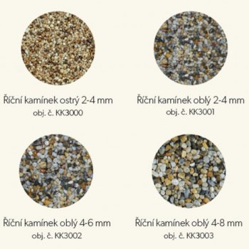 Den Braven Říční kamínky ostré 2 mm - 4 mm pro kamenný koberec 25 kg