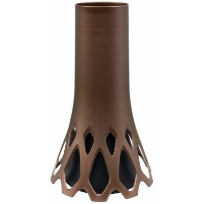 váza hřbit. d10x34,5cm ROSETA 1,3l BRONZ. zátěžová – Hledejceny.cz