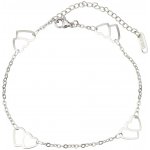 Linda's Jewelry Náramek na nohu dvojitá srdce chirurgická ocel INR134 – Zboží Dáma Linda's Jewelry Náramek na nohu dvojitá srdce chirurgická ocel INR134 – Zboží Dáma